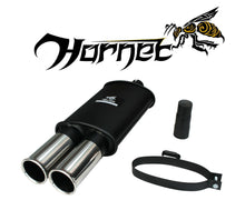 Load image into Gallery viewer, Hornet Exhaust Universal Sports Back Box - Twin 3" Round Stainless Steel Tailpipes