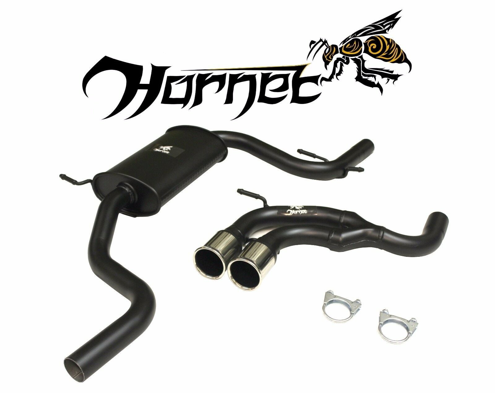 VW Golf MK5 1.6 FSi 2004 2008 Hornet Exhaust Race System Twin 3
