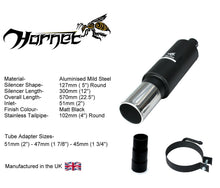 Load image into Gallery viewer, Hornet Universal Race Can Exhaust - 4" Round Tailpipe