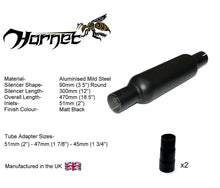 Load image into Gallery viewer, Hornet Exhaust Universal Bomb - Centre Silencer
